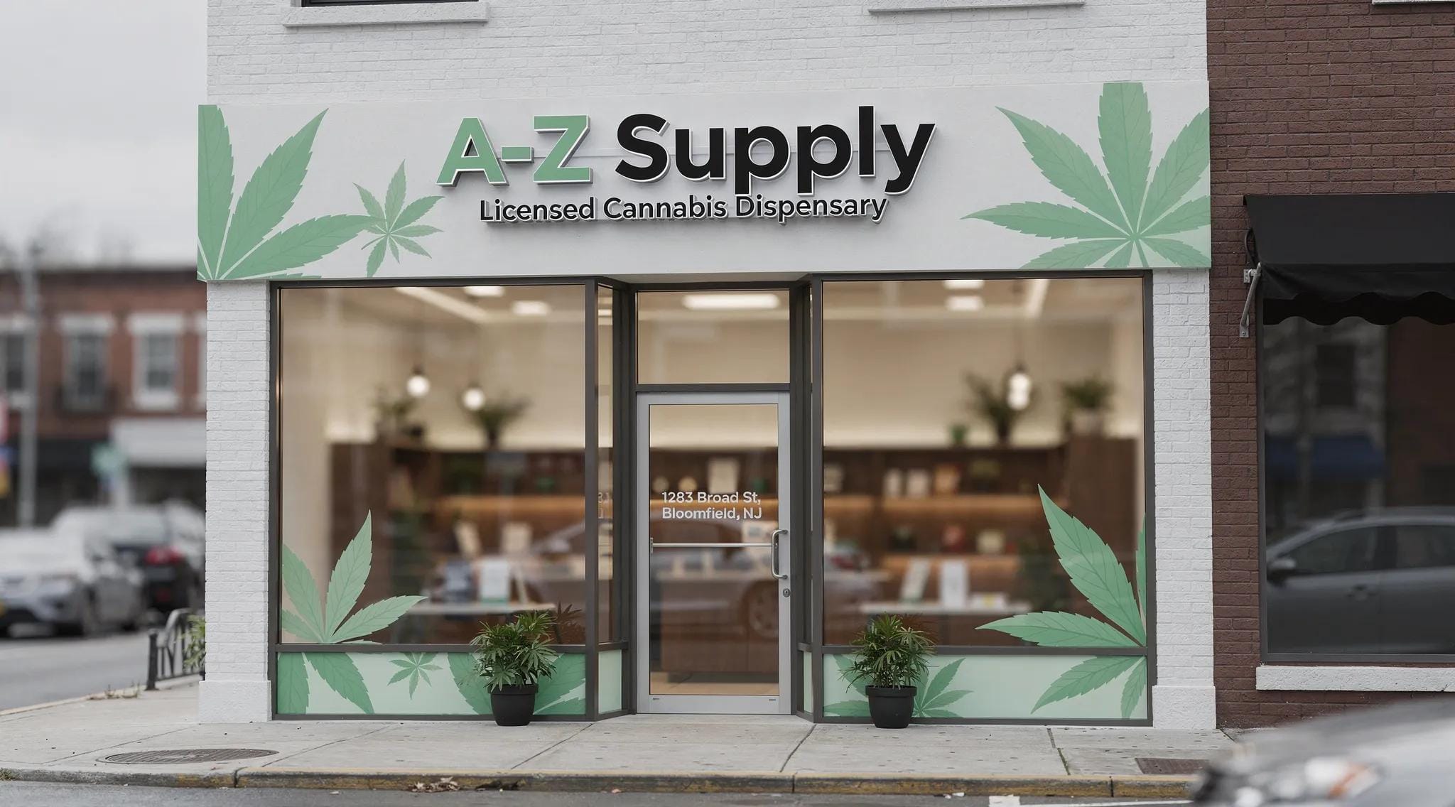 A-Z Supply is a licensed cannabis dispensary located at 1283 Broad St in Bloomfield, NJ