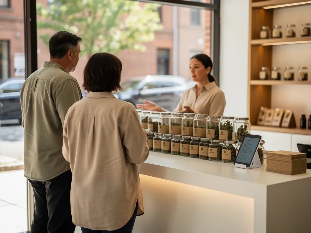 Dispensary location and license details card for Bloomfield New Jersey storefront