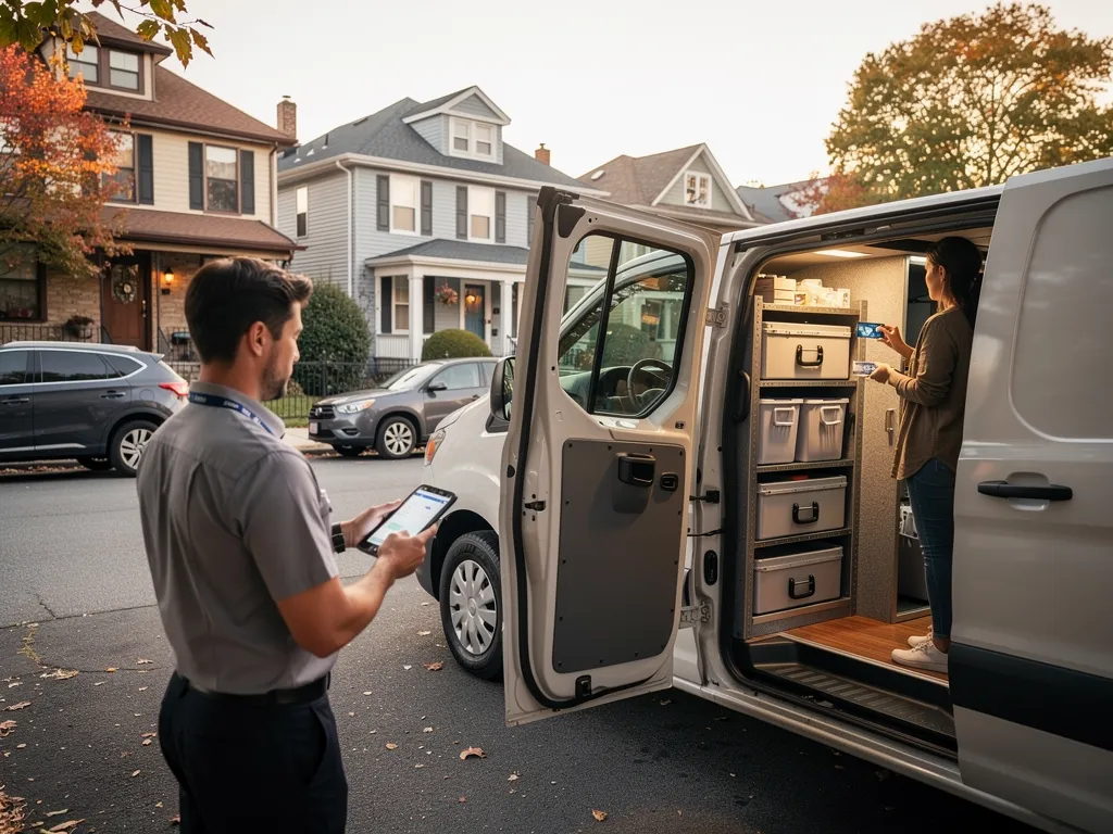 Checklist icons for cannabis delivery eligibility and safety in Bloomfield